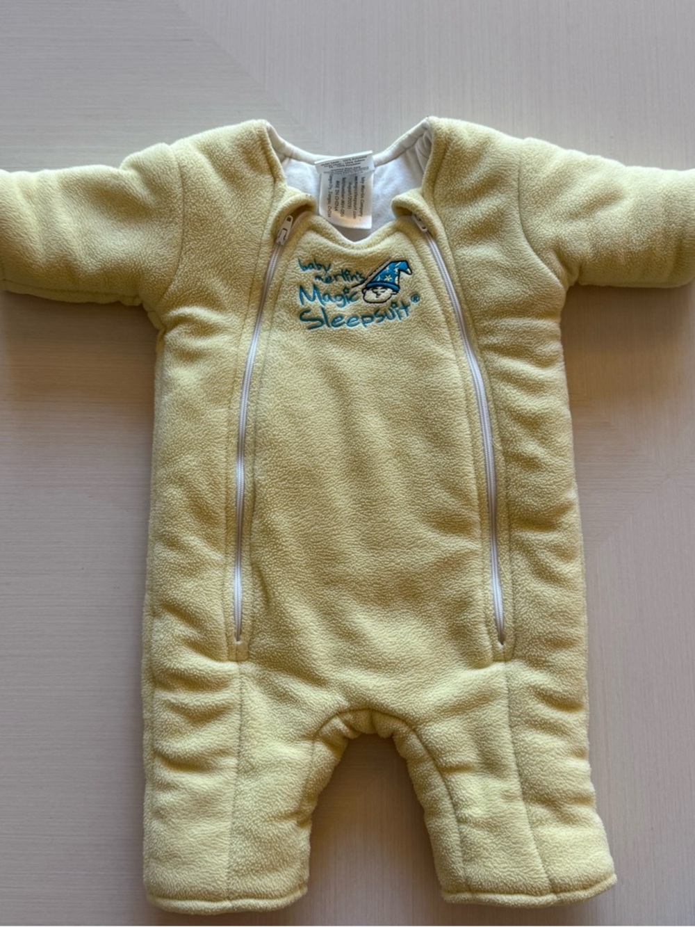 Baby Magic Sleepsuit Cozy Yellow Fleece One-Piece